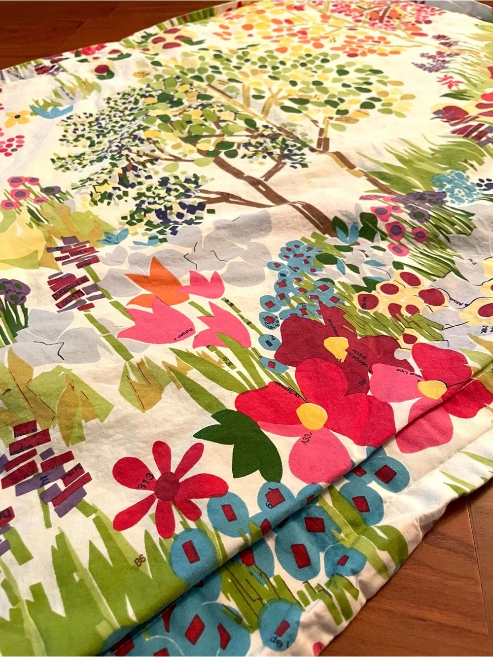 1 Pottery Barn WOODLAND Paint By Number Trees Pillow Sham Pillowcase ~ Standard
